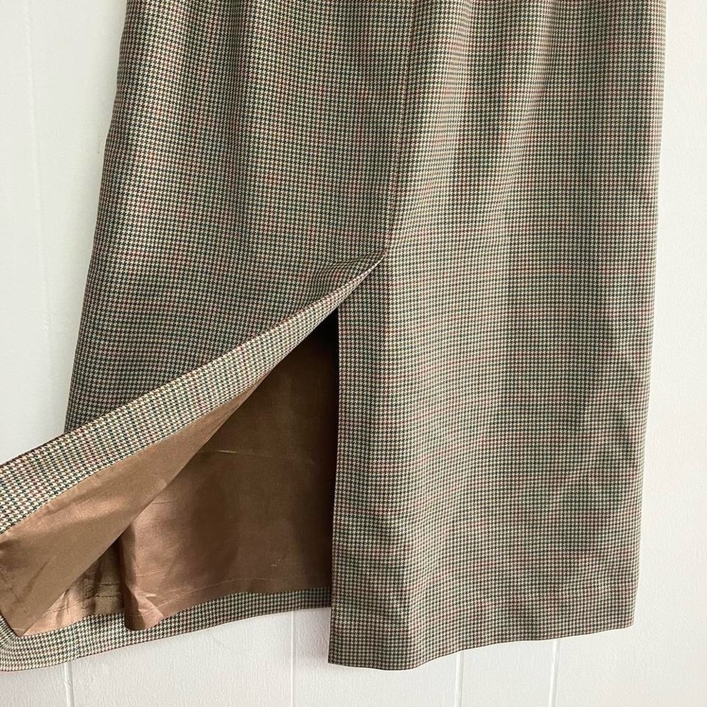 Pendleton virgin wool houndstooth pencil skirt - image 4